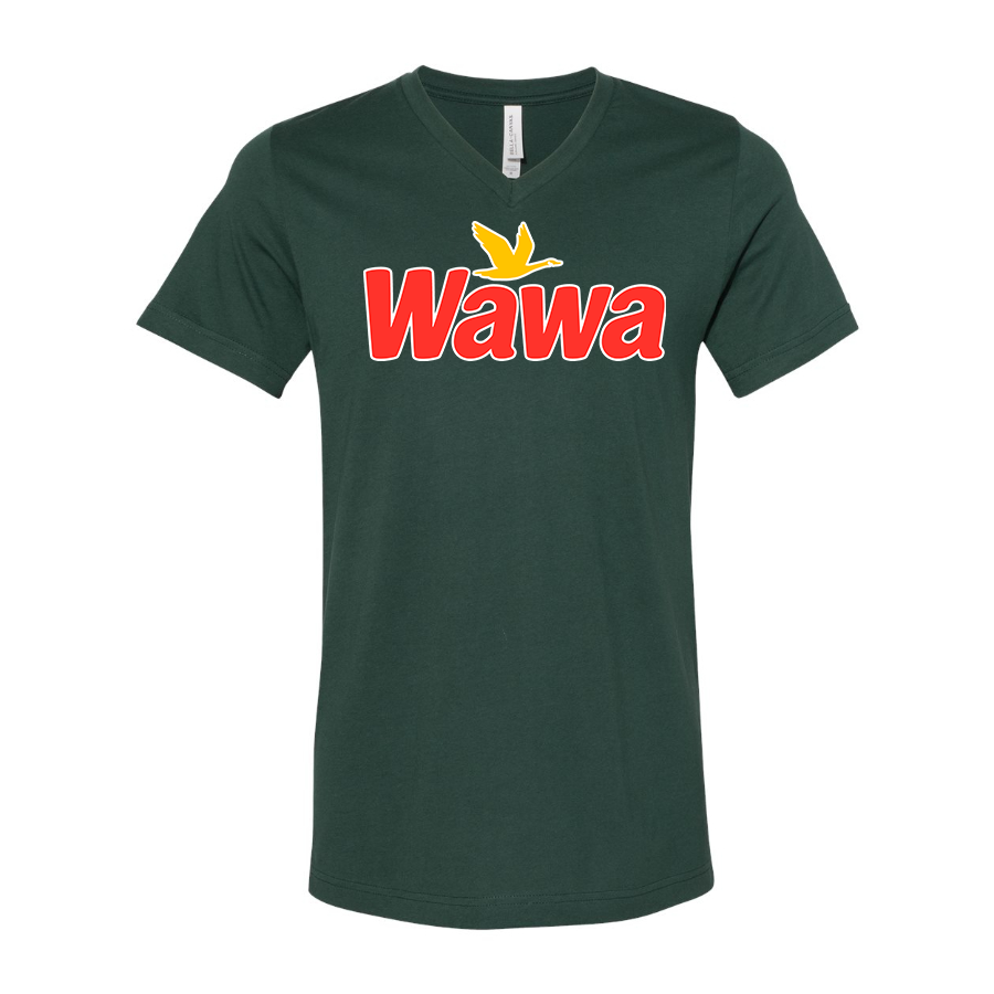 Men's Wawa Gas Station  BELLA + CANVAS - Jersey V-Neck T-Shirt